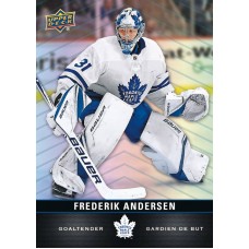 75 Frederik Anderson Base Card 2019-20 Tim Hortons UD Upper Deck